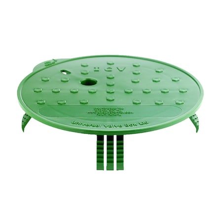 Groundtopper Groundtopper 10 3/4 in. W X 2 3/8 in. H Round Valve Box Lid Green UNI10